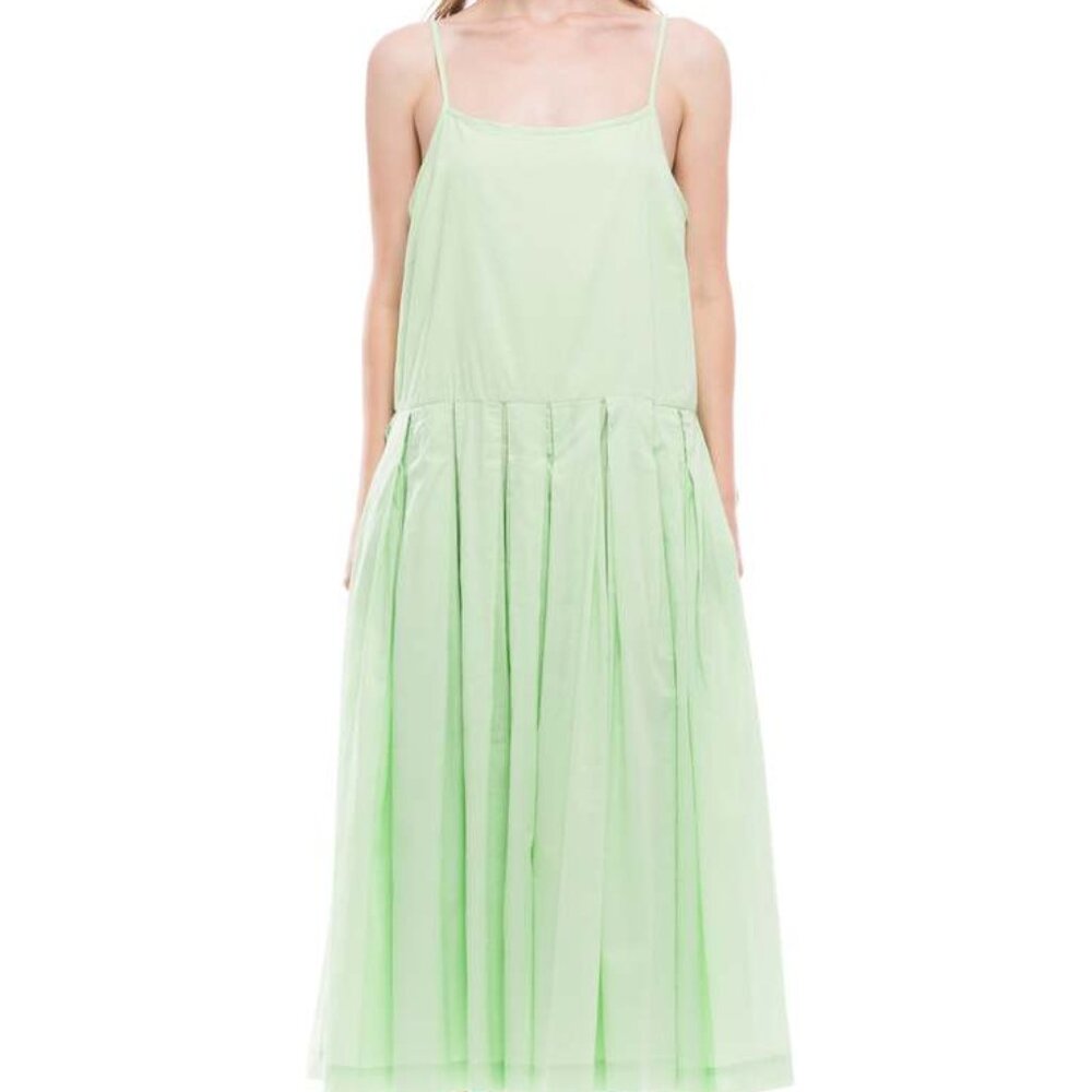 Toit Volant Six Yards Dress - Lime Green